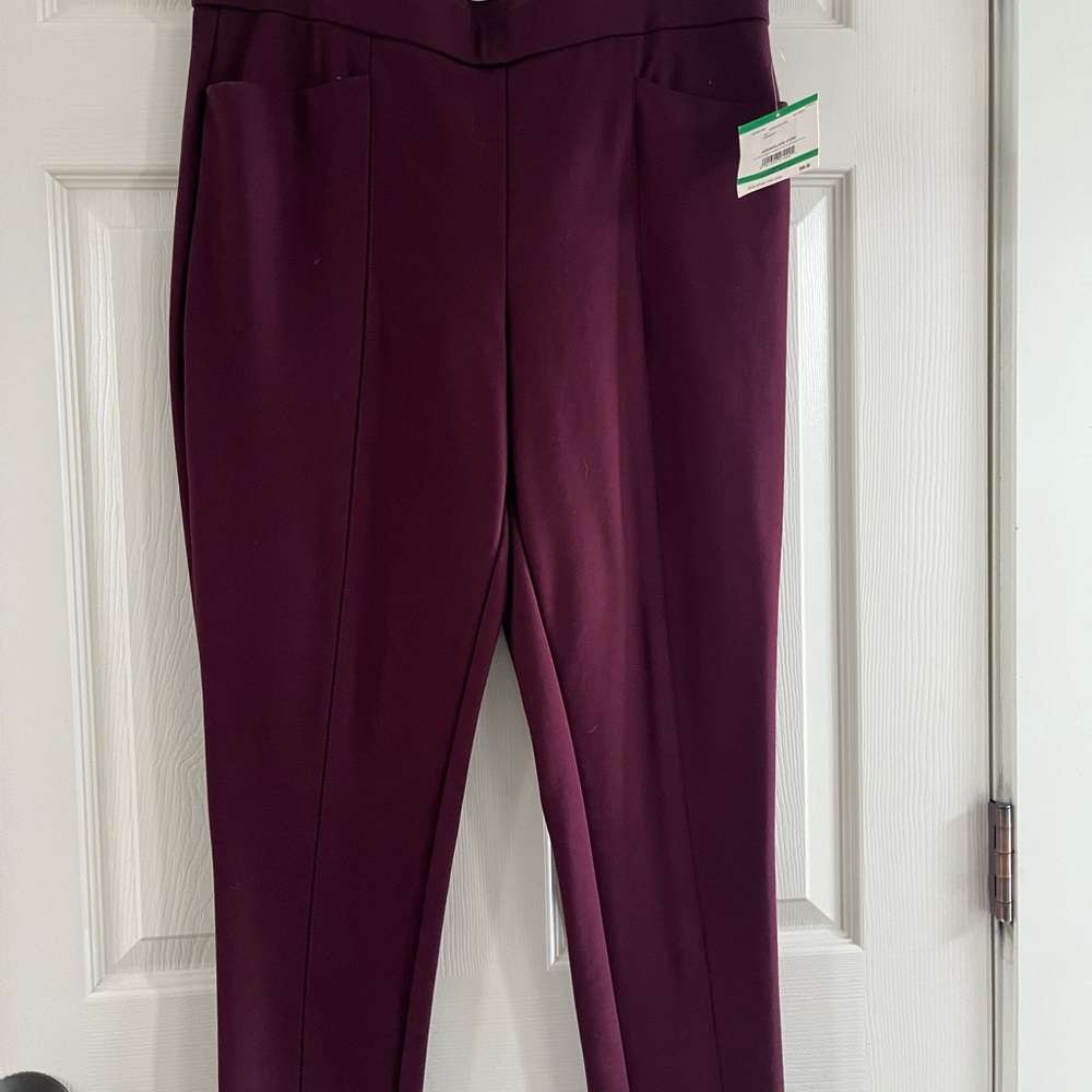 Anne Klein Deep Purple Women's Trousers